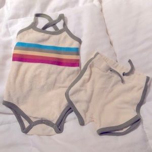 Adorable L’ovedbaby tank and shorts Sz 9-12 months